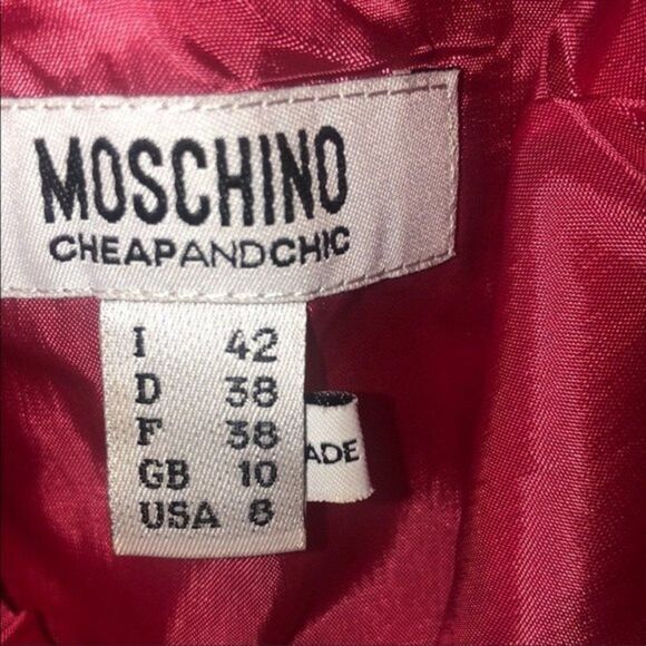 MOSCHINO Cheap and Chic Bow-Embellished Dress Size 8 - Picture 6 of 8
